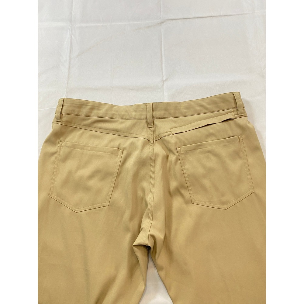 Brooks Brothers Mens 36x32 Performance 5-Pocket Pants Khaki Tan Stretch Straight - Picture 11 of 16